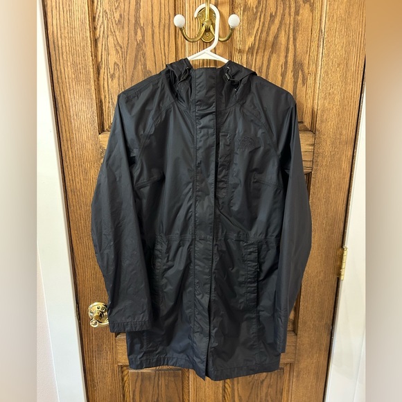 The North Face Jackets & Blazers - The North Face DryVent Long Rain Shell Jacket Hooded Black Women’s Small